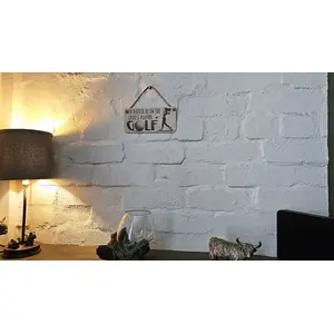 Female Golfing Decorative Sign | Plaque