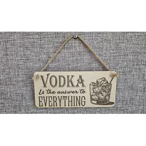 Vodka Decorative Sign | Plaque | Vodka Drinker