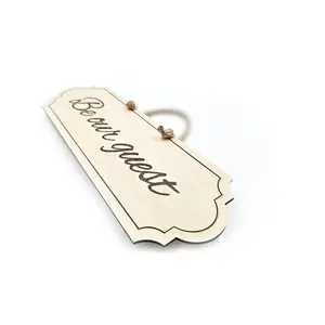 Be our Guest hanging wall plaque / sign delicate classy design