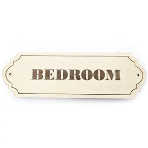 Bedroom Decorative Door Sign | Plaque | Plain | Decoupaged | Hand Painted