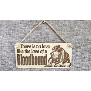Bloodhound Sign Decorative Plaque | Desk or Wall Mounted | Personalise Option