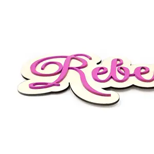 Personalised Nursery Door Name Sign Colourful Wooden Childs Bedroom Plaque Baby | Toddler | Kids