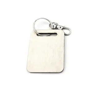Chihuahua Wooden Keyring with Split Ring