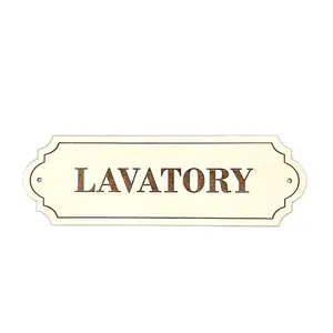 Lavatory Door Decorative Sign | Plaque | Elegant Design