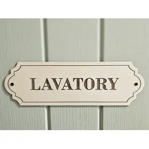 Lavatory Door Decorative Sign | Plaque | Elegant Design