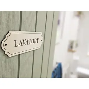Lavatory Door Decorative Sign | Plaque | Elegant Design