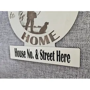 Personalised Welcome to our Home Hunting Scene Plaque Decorative Sign