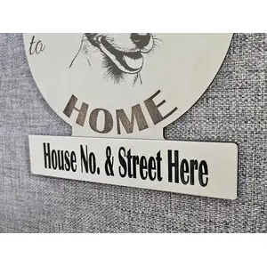 Personalised Welcome to our Home Jack Russell Plaque Decorative Sign