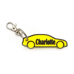 Car Keyring Rider - Bag Tag Charm Personalise With Your Name