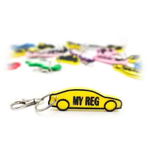 Car Keyring Rider - Bag Tag Charm Personalise With Your Name