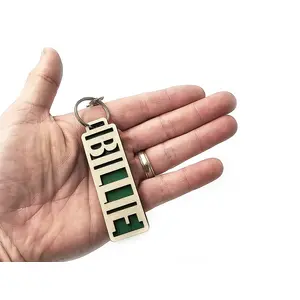 Personalised Wooden Keyring Any Name