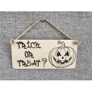 Pumpkin Plaque Halloween Decorations Plaques and Signs