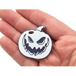 Pumpkin Halloween Keyring Flat Bag Tag Charm Party Bag Filler