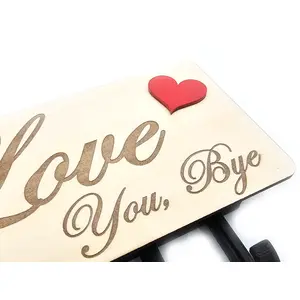 Love You Bye Wall Mounted Key Holder and Letter Rack