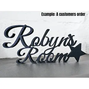 Childs Name Sign Personalised 3D Plaque