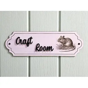 Craft Room Sign Decorative Door Plaque