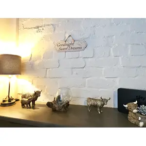 Goodnight Sweet Dreams Decorative Over Bed Sign | Plaque with Heart Design