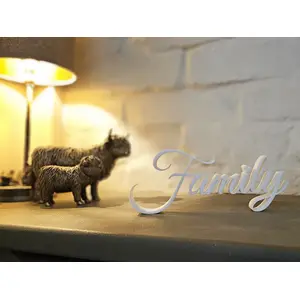 Family Sign Ornament With a Heart