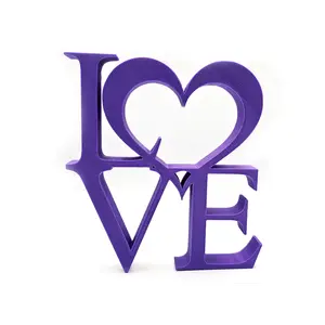 Square Love Sign with a Heart Ornament