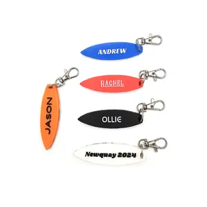Surfs Up Keyring Surfboard Shaped - Bag Tag Charm