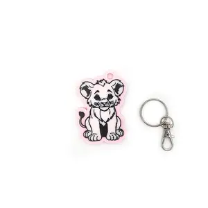 Lion Cub Keyring Novelty Bag Tag Charm