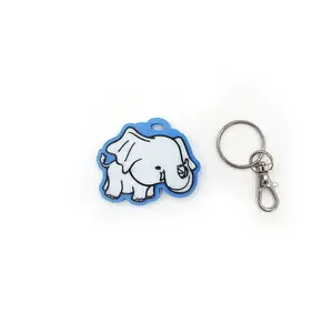 Baby Elephant Keyring Novelty Bag Tag Charm