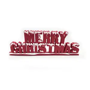 Merry Christmas Sign Ornament Decorative Plaque
