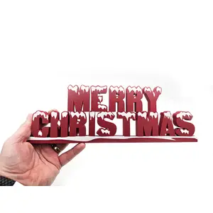 Merry Christmas Sign Ornament Decorative Plaque