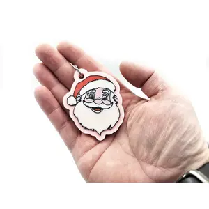 Santa Keyring Novelty Bag Tag Charm