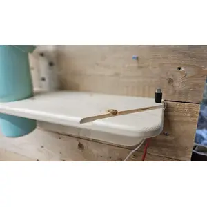 Bedside Shelf Unit with Phone & Stanley Cup Holders With LED Night Light