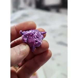 Highland Cow Keyring with Tassle and Clip