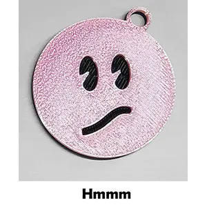 Emoji Keyring fun kids teenager bag tag keychain zip tag