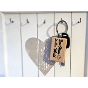 Best Mum / Dad in the world Keyring Mothers day present / Fathers Day Gift
