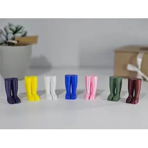 Welly Boot Gardening Themed Keyring with Tassle and clasp