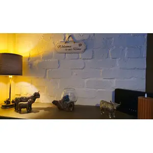 Welcome to our home Plaque / Sign Classic Design