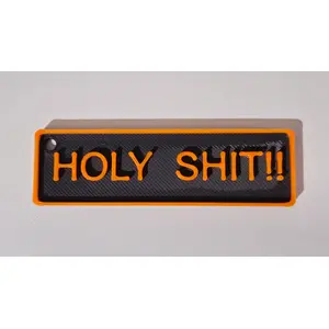 HOLY SHIT Adult Keyring Funny Rude Inappropriate Keyring