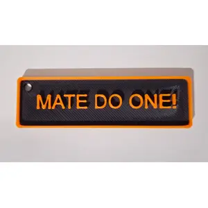 MATE DO ONE Adult Keyring Funny Rude Keyring