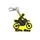 Motorbike Keyring Rider - Bag Tag Charm Personalise With Your Name