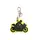 Motorbike Keyring Rider - Bag Tag Charm Personalise With Your Name