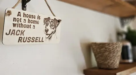 Jack Russell Decorative Sign | A House Is Not A Home Without A Jack Russell Plaque