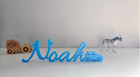 Childs Name Sign Personalised 3D Plaque