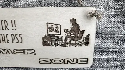 Dad Gamer Plaque Do NOT Enter Dads on the PS5 Playstation Gamer