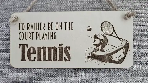 Tennis Themed Decorative Sign | Plaque
