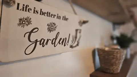 Gardening Decorative Sign | Plaque | Life is Better in the Garden