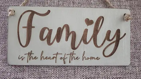Family is the Heart of the Home Decorative Sign | Plaque