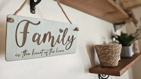 Family is the Heart of the Home Decorative Sign | Plaque