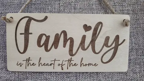 Family is the Heart of the Home Decorative Sign | Plaque