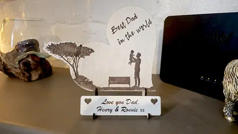 Best Dad Decorative Personalised Desk Sign | Plaque