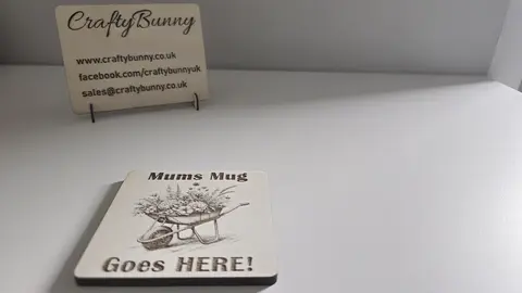 Mums Mug Goes HERE | Wheel Barrow Garden | Personalise Option