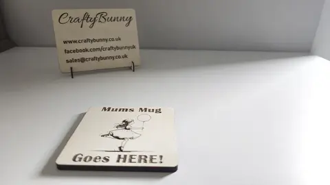 Mums Mug Goes HERE | Girl With Balloon | Personalise Option